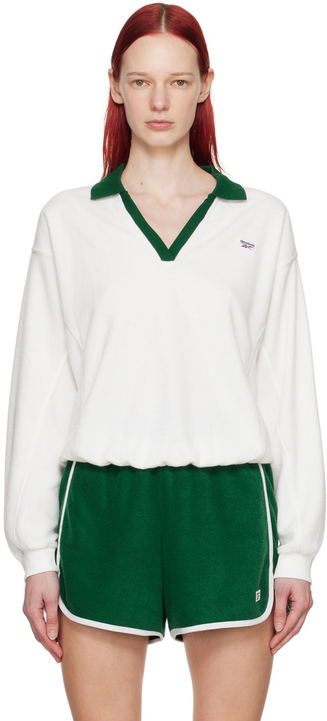 Sveter Reebok Classics White Retro Court Sweater Biela | 100076084, 0