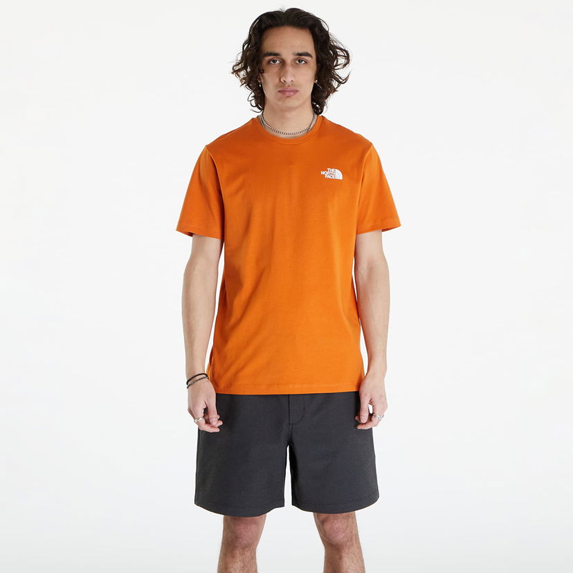 Tričko The North Face S/S Redbox Tee Desert Rust Oranžová | NF0A87NPPCO1