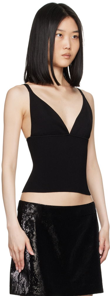 Tielko Dolce & Gabbana Dolce&Gabbana Knit V-Neck Tank Top Čierna | FXL05T JFME0, 1