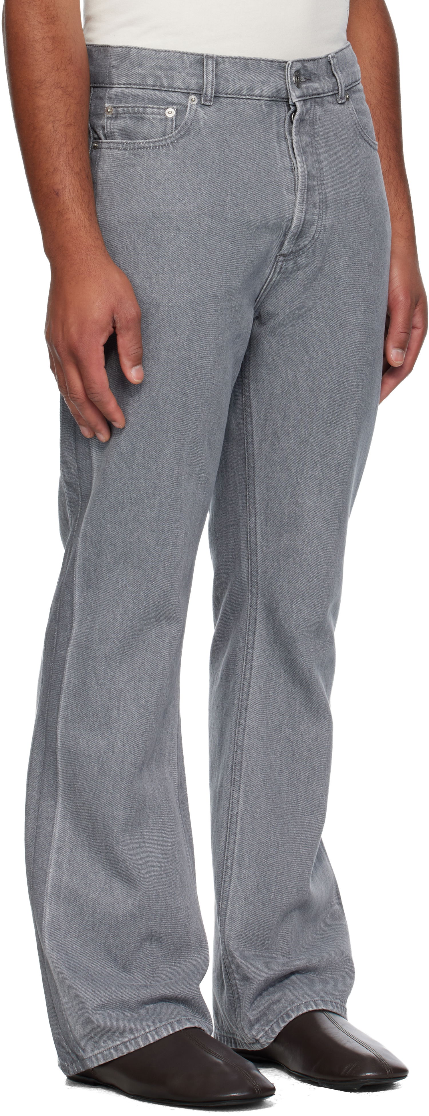 Džínsy JW Anderson JW Anderson Bootcut Jeans Šedá | DT0121-PG1837, 1
