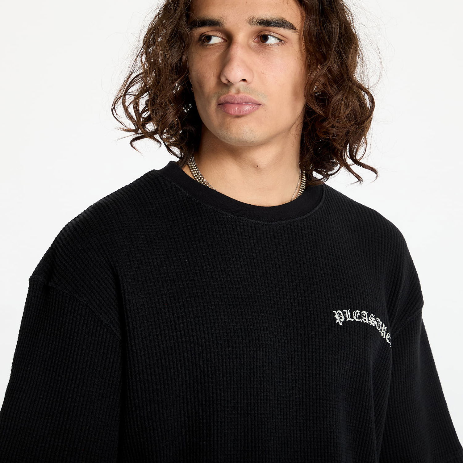 Tričko Pleasures Neural Thermal T-Shirt Black Čierna | P24F048 BLACK, 1