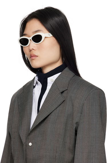 Slnečné okuliare Prada White Oval Sunglasses Biela | 0PR 26ZS 8056597875233, 3