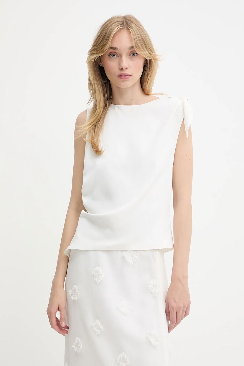 Tielko Samsoe Samsoe Samsoe Samsoe Saalbero Sleeveless Top Biela | F25200101