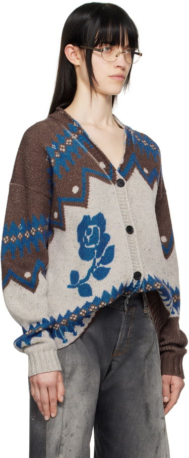 Sveter Acne Studios Acne Studios Jacquard Wool Cardigan Rôznofarebný | A60577-, 1