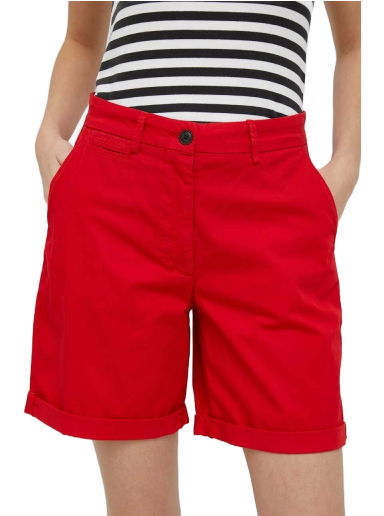 Šortky Tommy Hilfiger Medium Waist Shorts Červená | WW0WW37772.PPYX