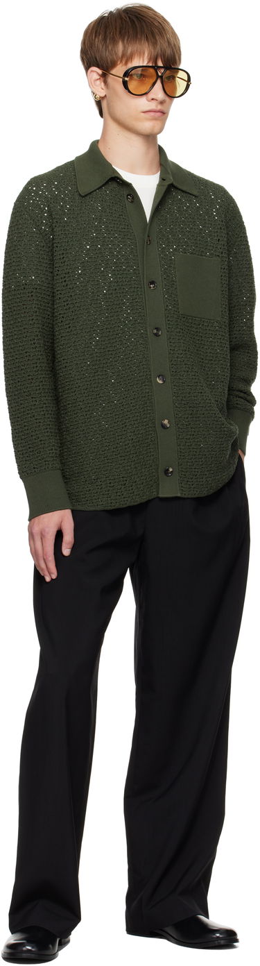 Sveter Bottega Veneta Bottega Veneta Crochet Cardigan Zelené | 841367V5SP03293, 3