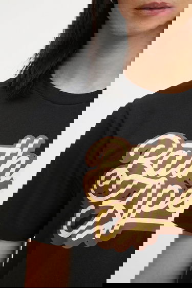 Tričko BAPE Script Logo T-Shirt Čierna | 001TEL301055M, 3