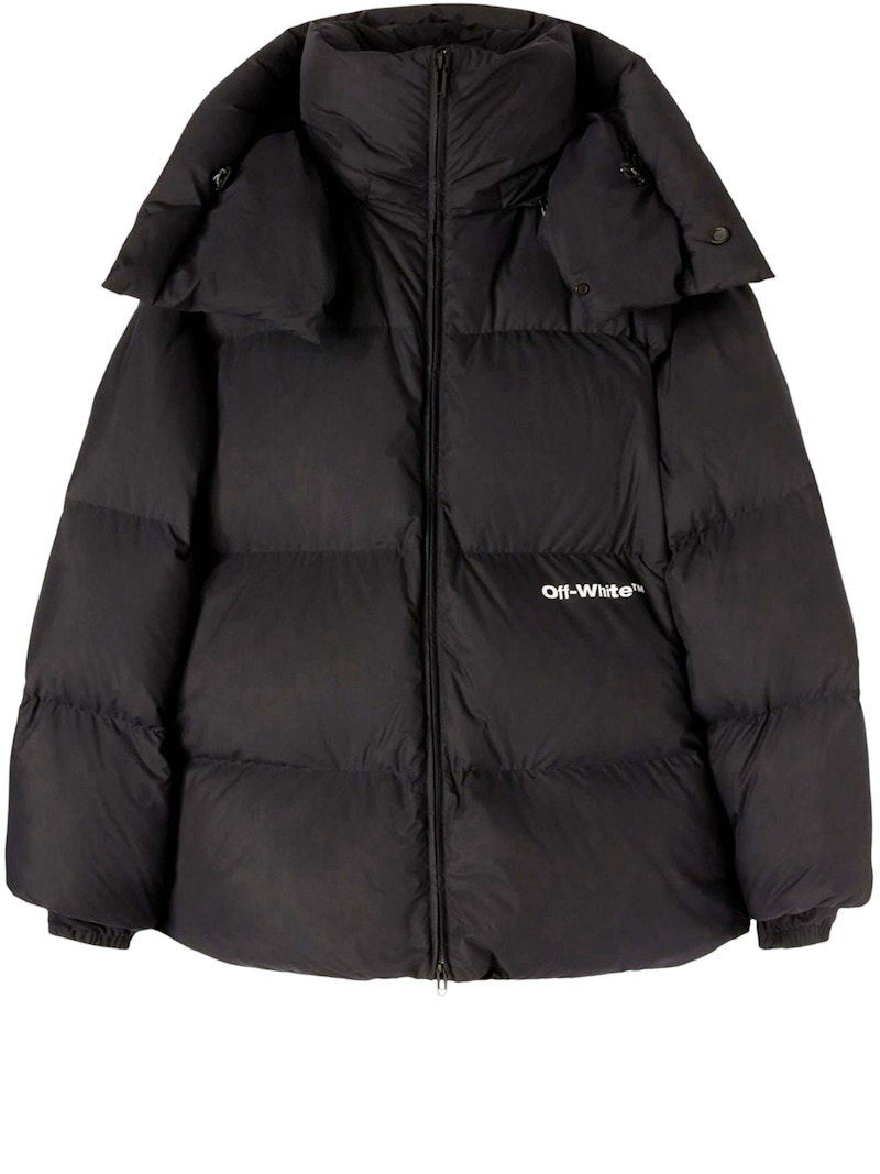 Prešívaná bunda Off-White Bounce Hooded Down Puffer Čierna | OMED045F22FAB0011001