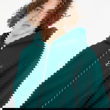 Mikina Karl Kani Karl Kani Small Signature Essential Os Zip Hoodie Zelené | PD00011630, 1