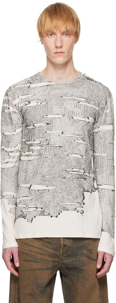 Tričko Diesel Diesel K-Cadmo Long Sleeve T-Shirt Biela | A18119-0AFBV-129, 0