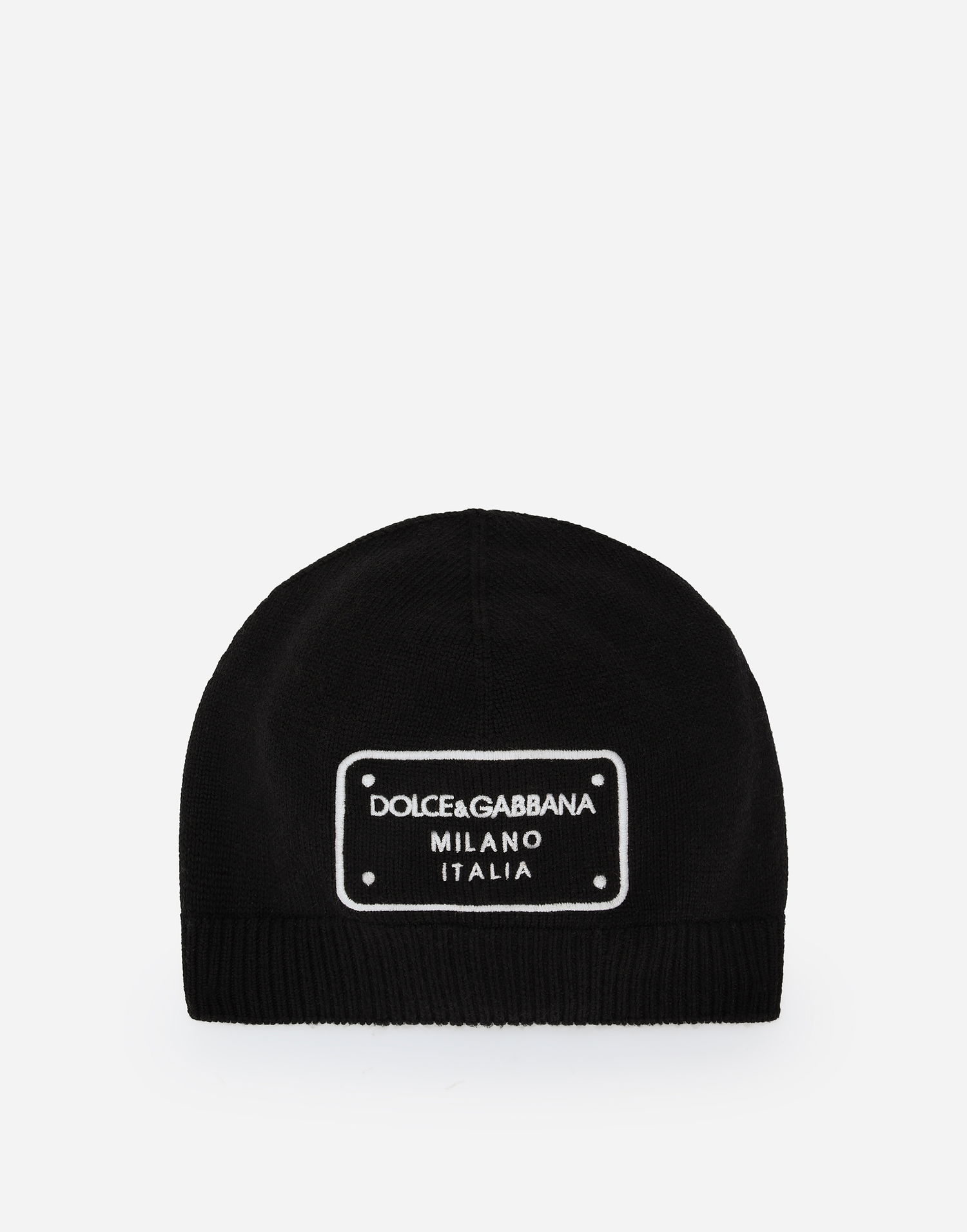 Kulicha Dolce & Gabbana Dolce & Gabbana Knit Logo Tag Beanie Čierna | LBKHA7JCVU9N0000, 0