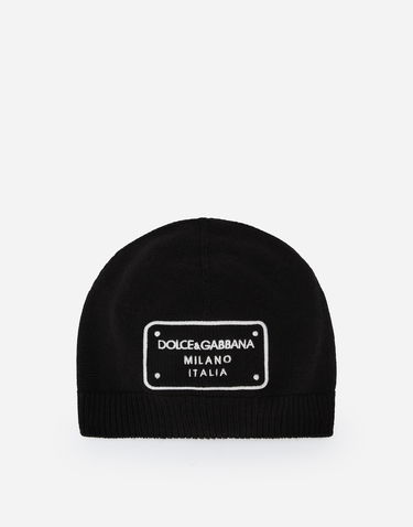 Kulicha Dolce & Gabbana Dolce & Gabbana Knit Logo Tag Beanie Čierna | LBKHA7JCVU9N0000, 0