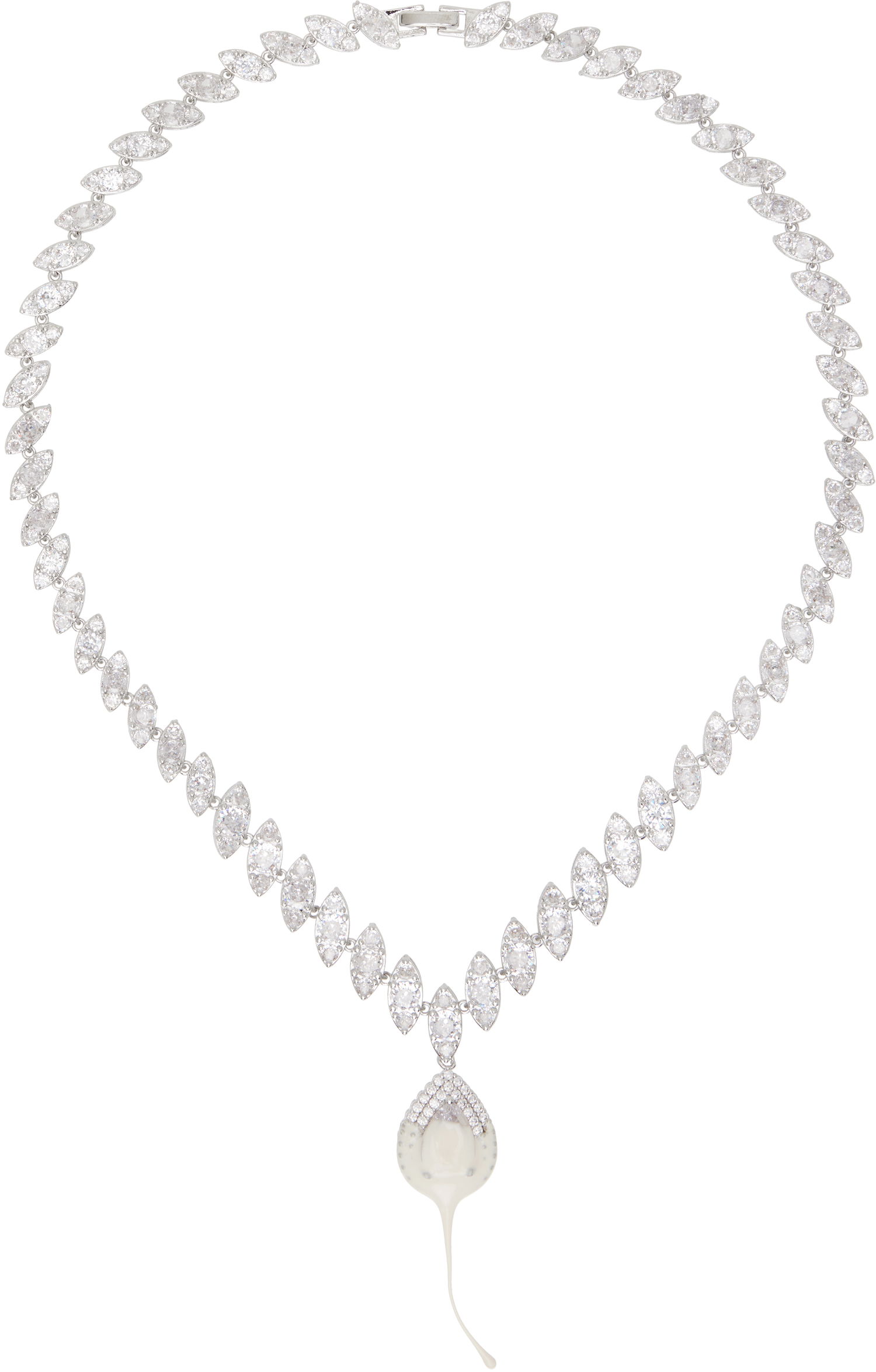 Náhrdelník Ottolinger Ottolinger Exclusive Diamond Dip Stingray Necklace Metalická | Diamond Drop Necklace, 0