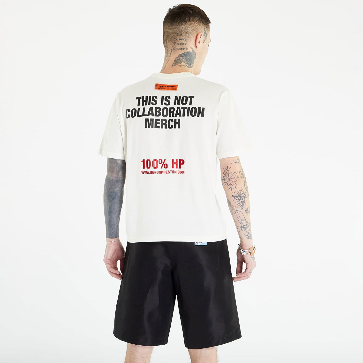 Tričko HERON PRESTON This Is Not Short Sleeve Tee Biela | HMAA032S23JER0090110, 1