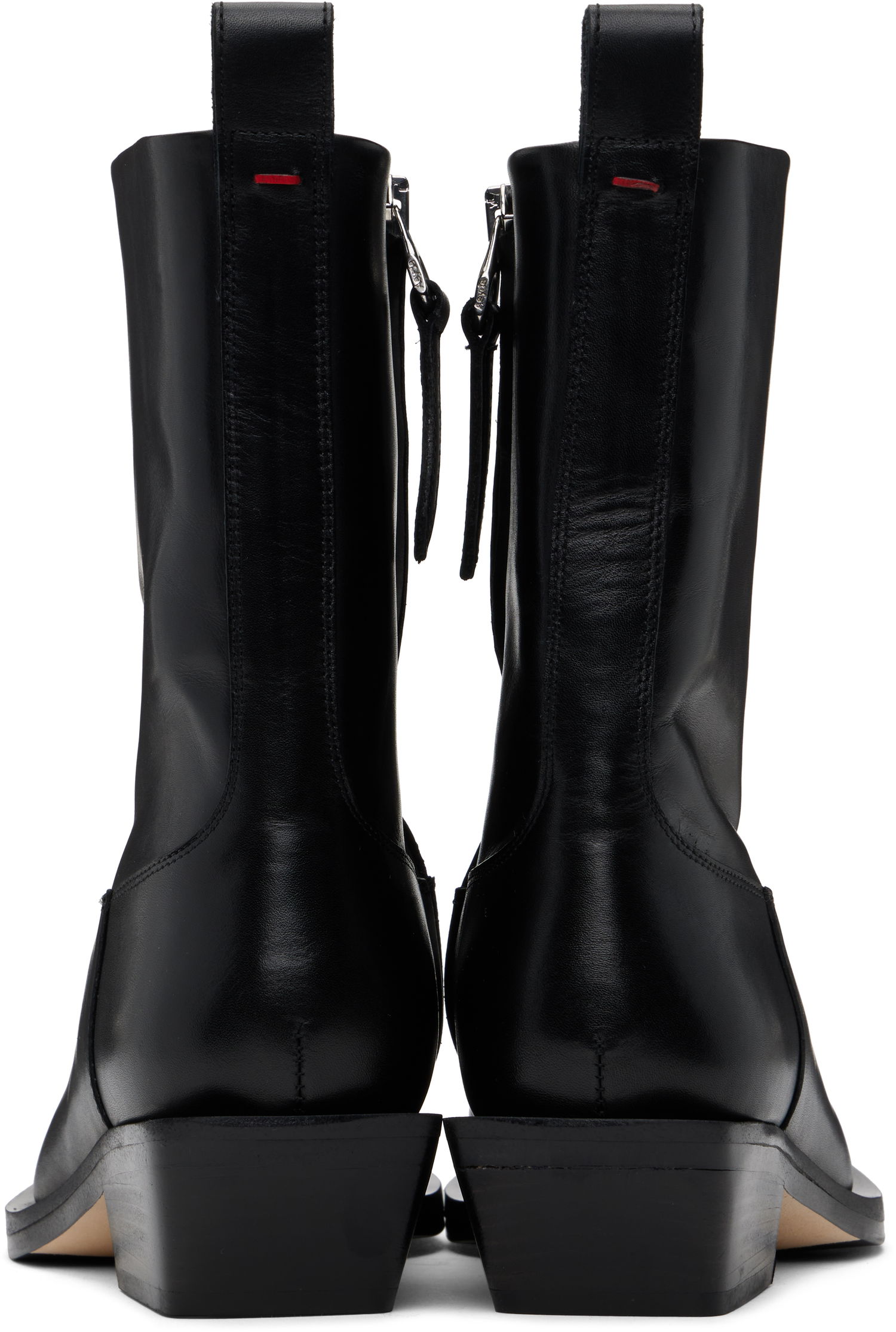 Oblečenie Aeyde Aeyde Luis Leather Cowboy Ankle Boots Čierna | A11-AB-LISS35BL-0122-800-001, 1