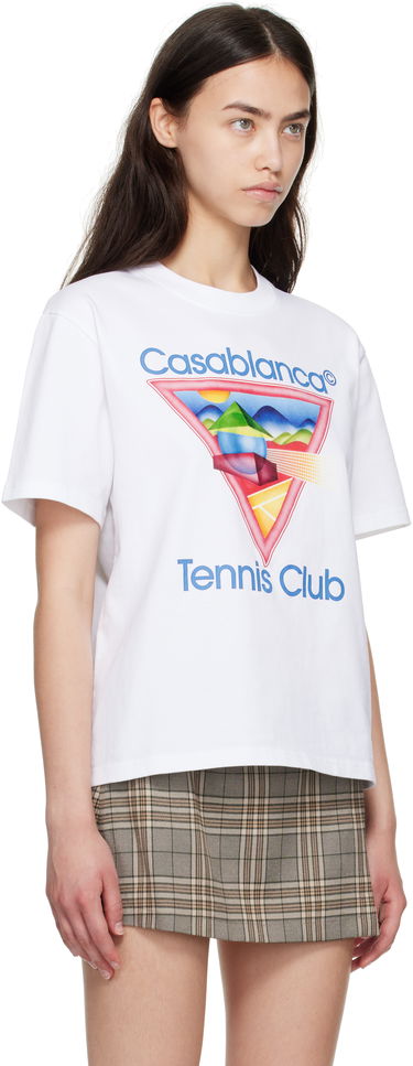 Tričko Casablanca Casablanca Tennis Club Graphic T-Shirt Biela | WPF25-JTS-046-01, 1