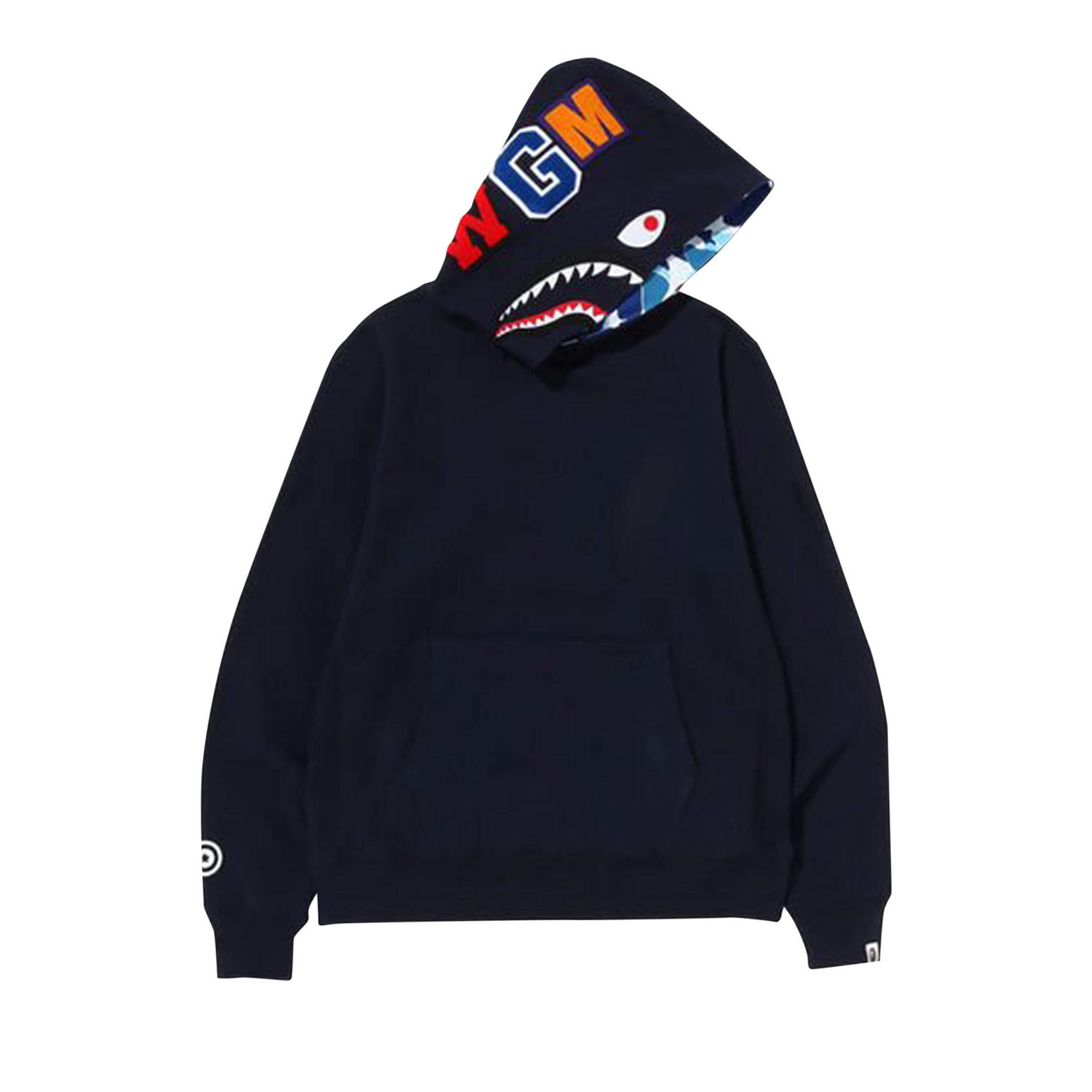 Mikina BAPE Shark Hoodie Navy | 1I80 114 008 NAVY, 1