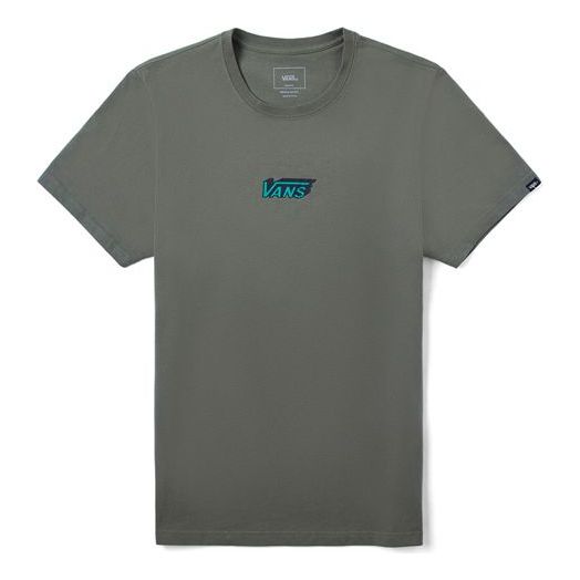 Tričko Vans Logo Print Short Sleeve T-Shirt Zelené | VN0A4P5HDB0