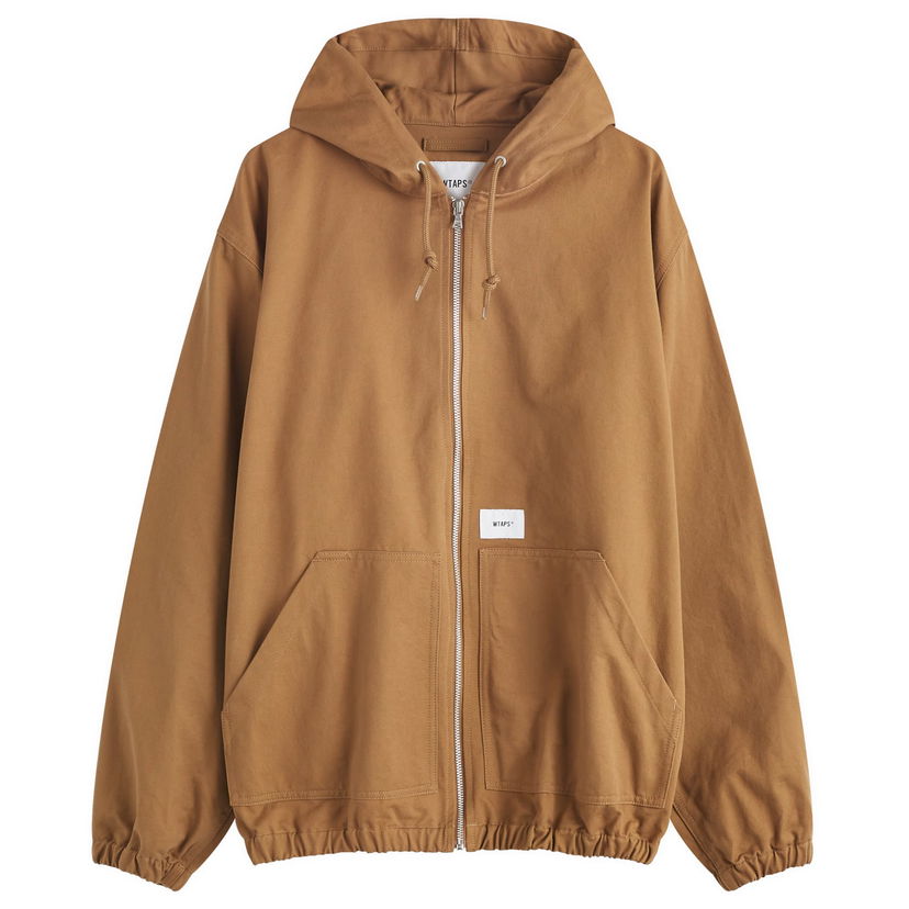 Bunda WTAPS Hooded Zip Jacket Béžová | 242WVDT-JKM01-BEI