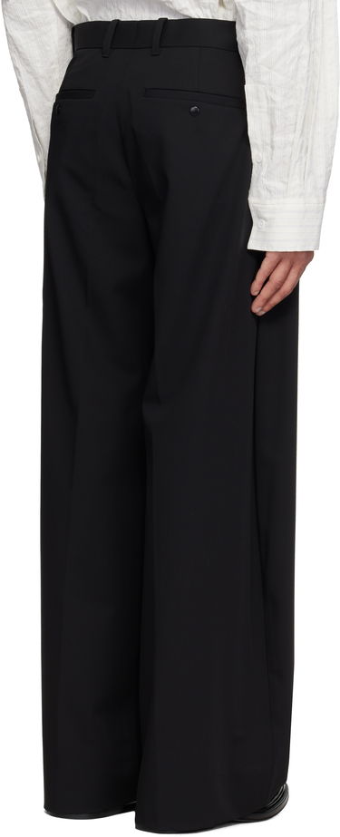 Nohavice WOOYOUNGMI WOOYOUNGMI Wool Wide Leg Trousers Čierna | W251PT03, 2