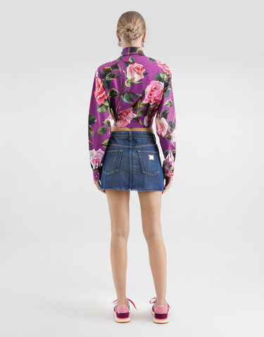 Sukňa Dolce & Gabbana Dolce & Gabbana Frayed Hem Denim Mini Skirt Modrá | F4C2TDG8MR2S9001, 2