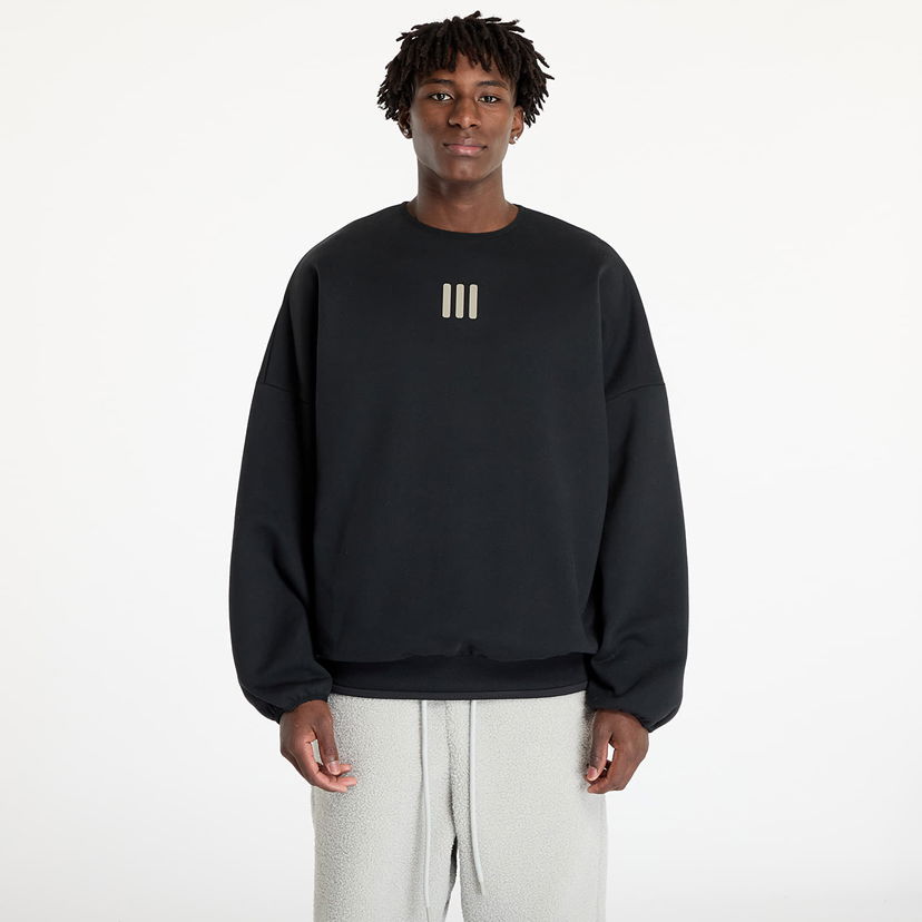 Mikina adidas Originals Fear Of God Athletics x Heavy Fleece Pullover Crew Neck Black Čierna | IW8922