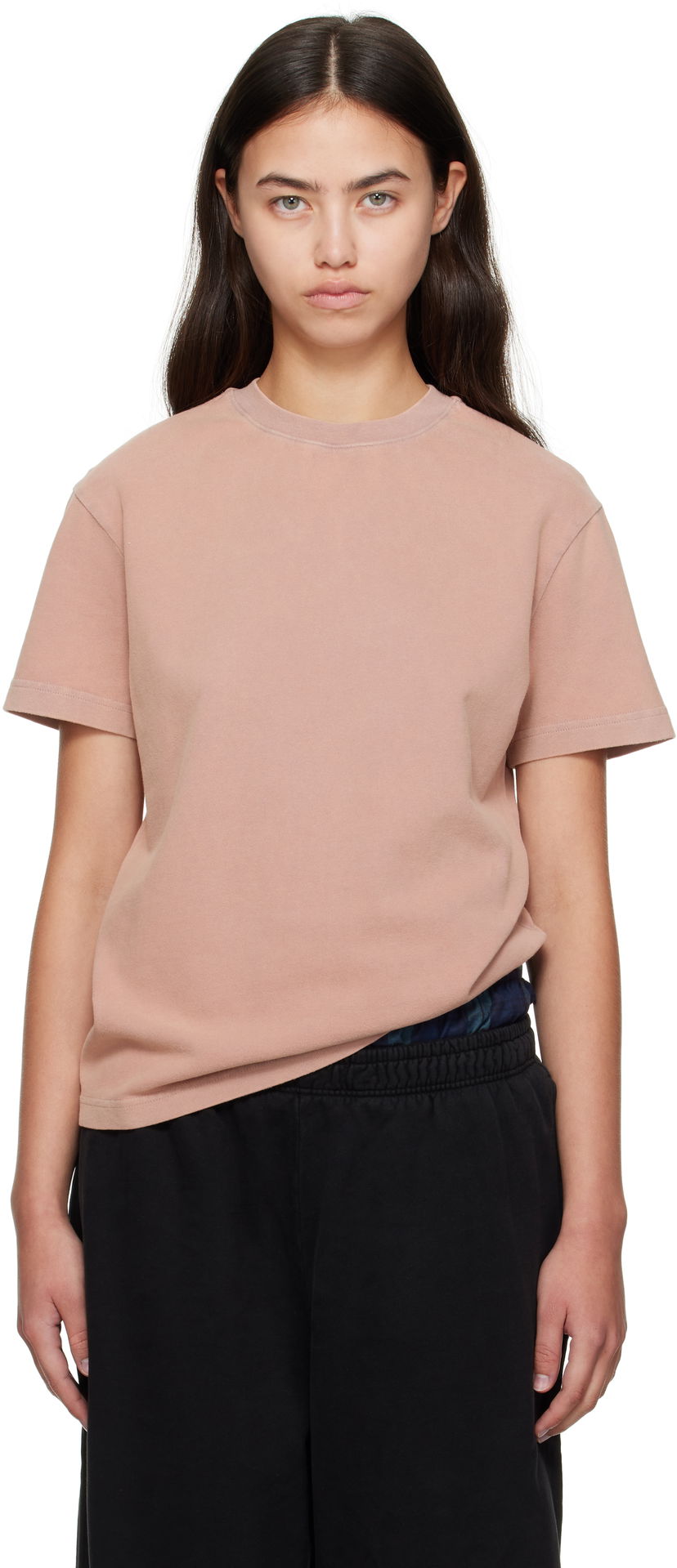 Tričko Acne Studios Acne Studios Cotton Crewneck T-Shirt Ružová | CL0352-