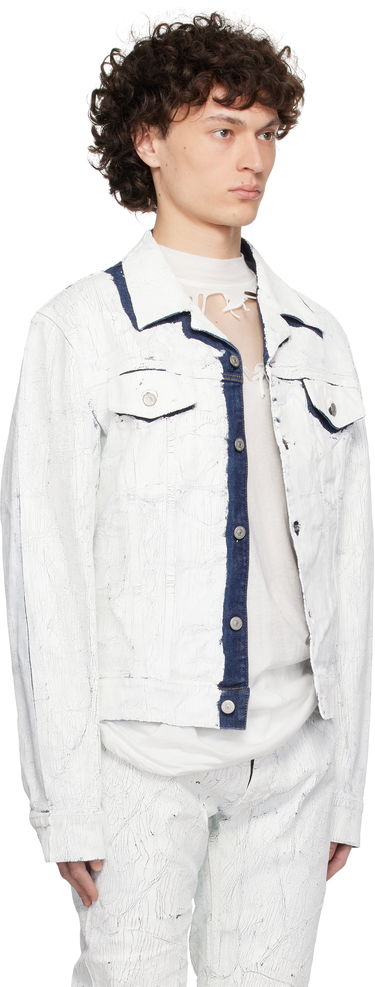 Bomber bunda Maison Margiela MM6 Maison Margiela Sports Denim Jacket Biela | SH2AM0027 M30028, 1