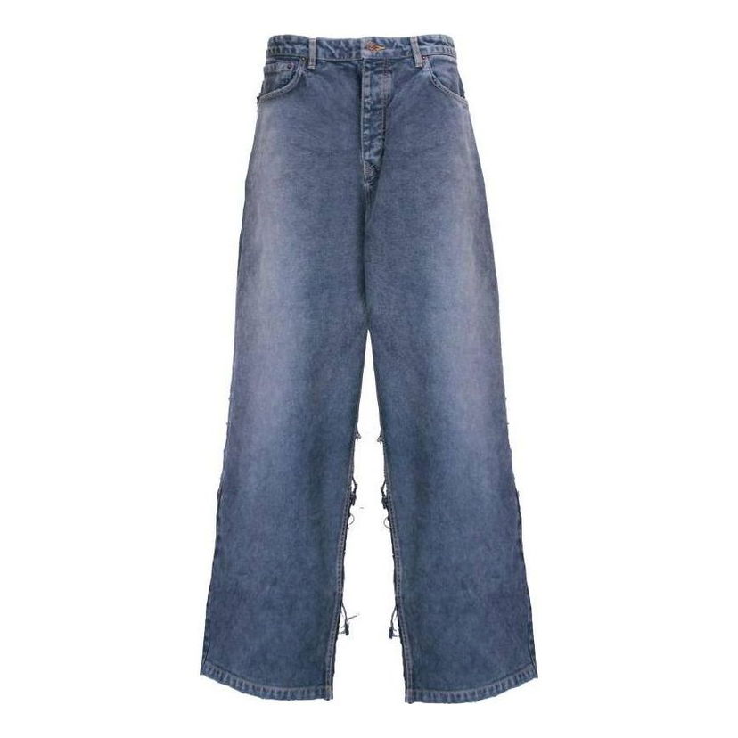 Džínsy Balenciaga Hybrid Baggy Pants Modrá | 738751TOW554702