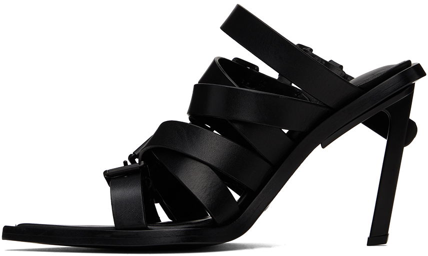 Ann Demeulemeester Nel Heeled Buckle Strap Mules