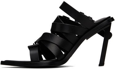 Doplnky Ann Demeulemeester Ann Demeulemeester Nel Heeled Buckle Strap Mules Čierna | 2401-W-H10-LT049-099, 2