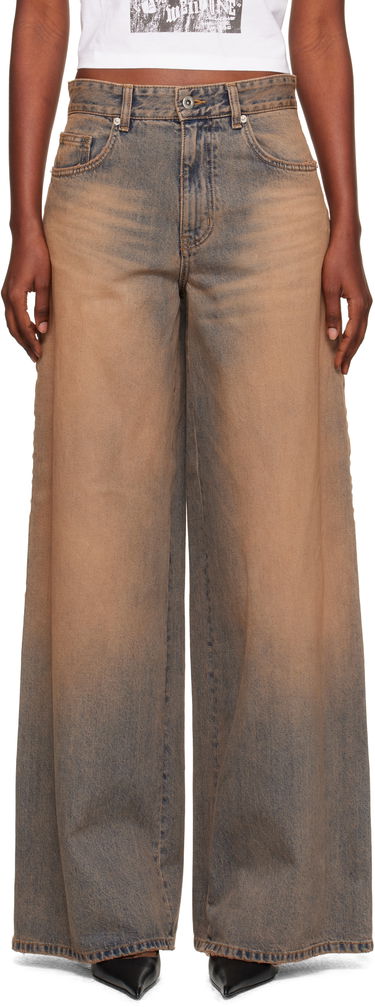 Džínsy We11done We11done Wide Leg Jeans Hnedá | WD-DP2-25-339-W-BG, 0