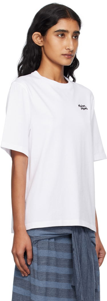 Tričko MAISON KITSUNÉ Maison Kitsuné Handwriting Comfort T-Shirt Biela | PW00114KJ0119, 1