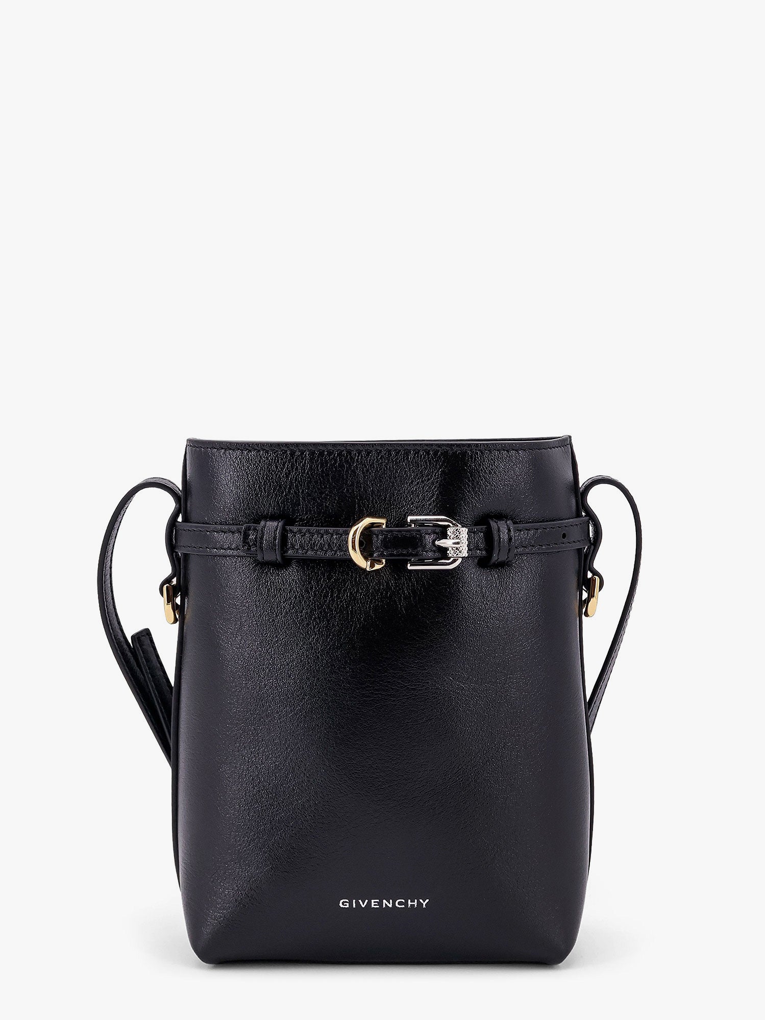 Taška cez rameno Givenchy Black Leather Phone Crossbody Bag Čierna | BB60NAB1Q7001, 0
