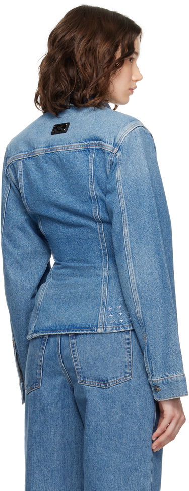 Bunda Ksubi Cinched Crop Tru Vintage Denim Jacket Modrá | WPF25JK005, 2