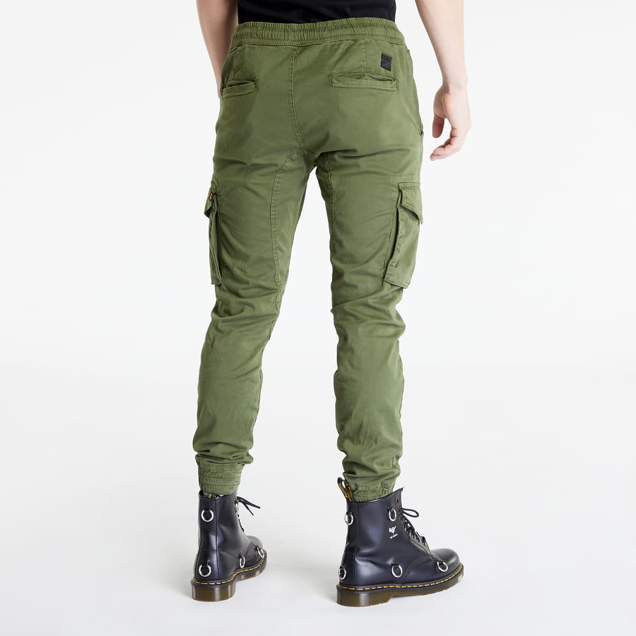 Cargo nohavice Alpha Industries Cotton Twill Jogger Zelené | 116202-142, 1