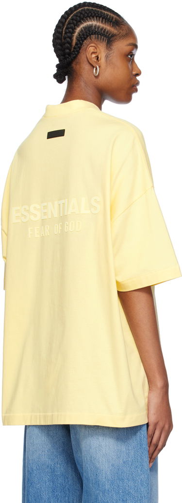 Tričko Fear of God ESSENTIALS V-Neck T-Shirt Žltá | 125SP244211F, 2