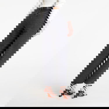 Džínsy CALVIN KLEIN High-Waisted Cropped Wide Leg Barrel Jeans Čierna | LV047E627G 846, 2