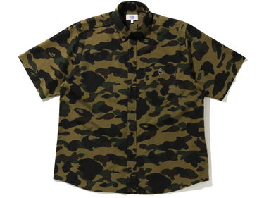 Košeľa BAPE Bape Short Sleeve Button Down 1st Camo Shirt Green Zelené | 1G30131016-GRN, 0