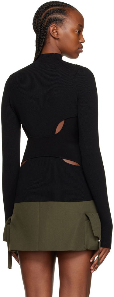 Sveter Dion Lee Dion Lee Interlink Turtleneck Top Čierna | C7151R23, 2