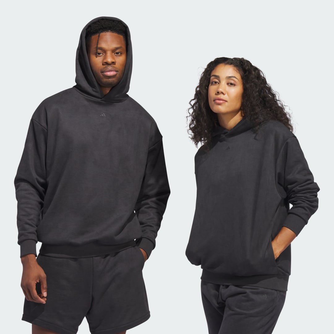 Mikina adidas Performance Basketball Sueded Hoodie Čierna | IN7705, 1