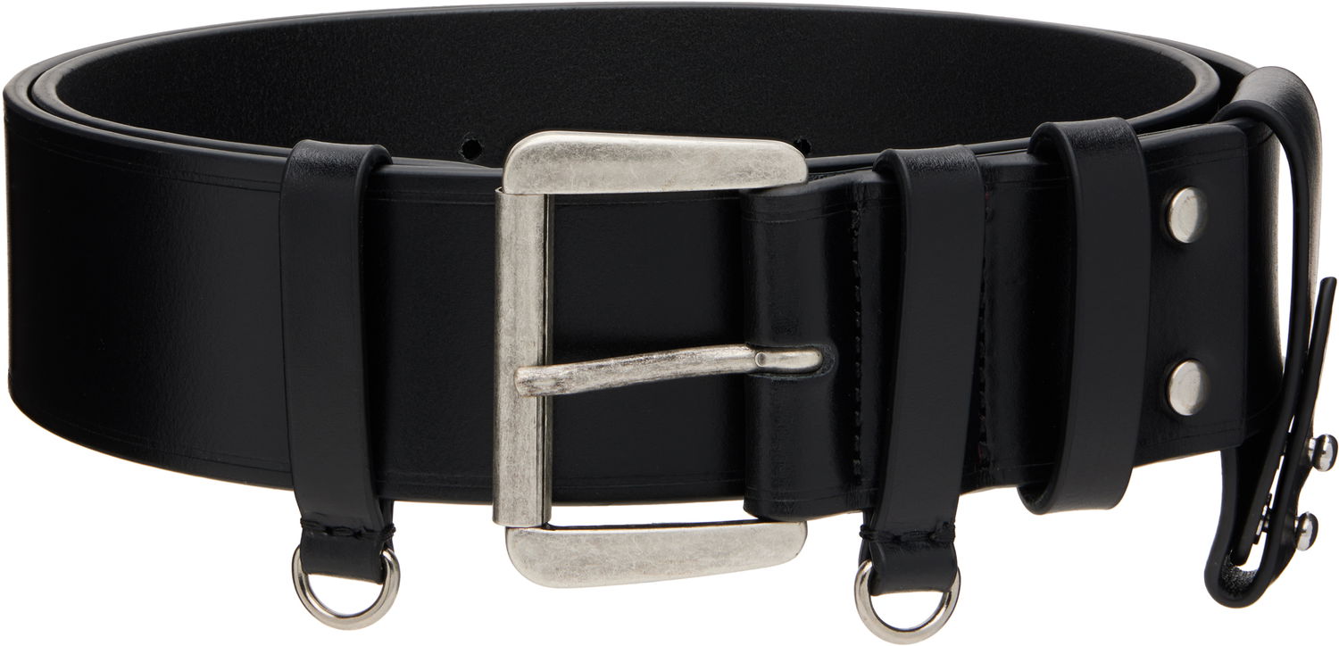 Opasok Ann Demeulemeester Ann Demeulemeester Janke Leather Belt Čierna | 2520-W-BE02-LT128-099, 0