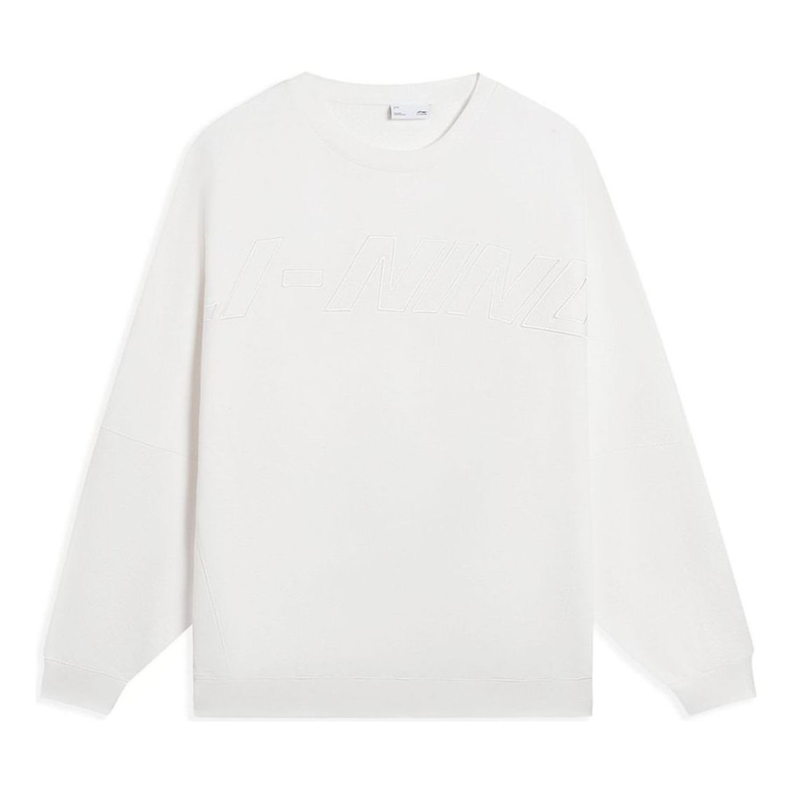 Mikina Li-Ning Logo Print Classic Pullover Biela | AWDS927-2, 0