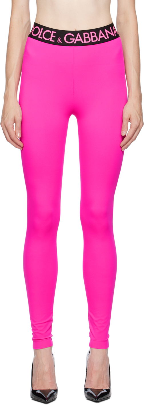 Pink High-Rise Leggings