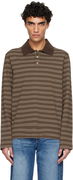 A.P.C. Long-Sleeve Striped Polo