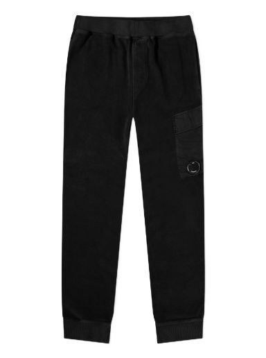 Tepláky C.P. Company Reverse Brushed & Emerized Fleece Sweatpants Čierna | 15CMSP273A-006614G-999