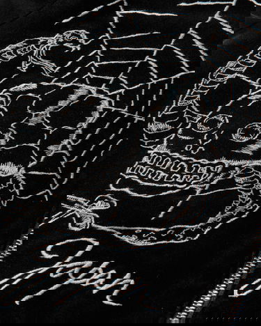 Bomber bunda Neighborhood Velvet Tokyo Japan Souvenir Jacket Čierna | 252AQNH-JKM03 BLACK, 6