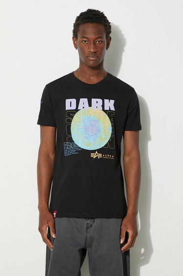 Tričko Alpha Industries T-Shirt With Print Čierna | 108510.556, 0