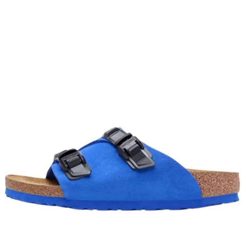 Tenisky a topánky Birkenstock Zurich Tech Suede Leather Narrow Fit Sandals Modrá | 1026816