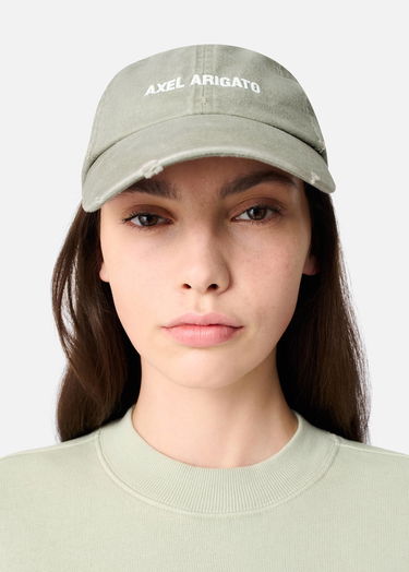 Šiltovka AXEL ARIGATO Distressed Embroidered Baseball Cap Béžová | X0101013, 4